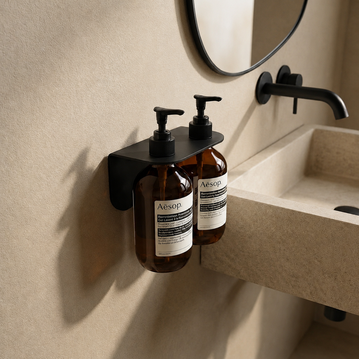 Aluminium Bottle Holder - Double