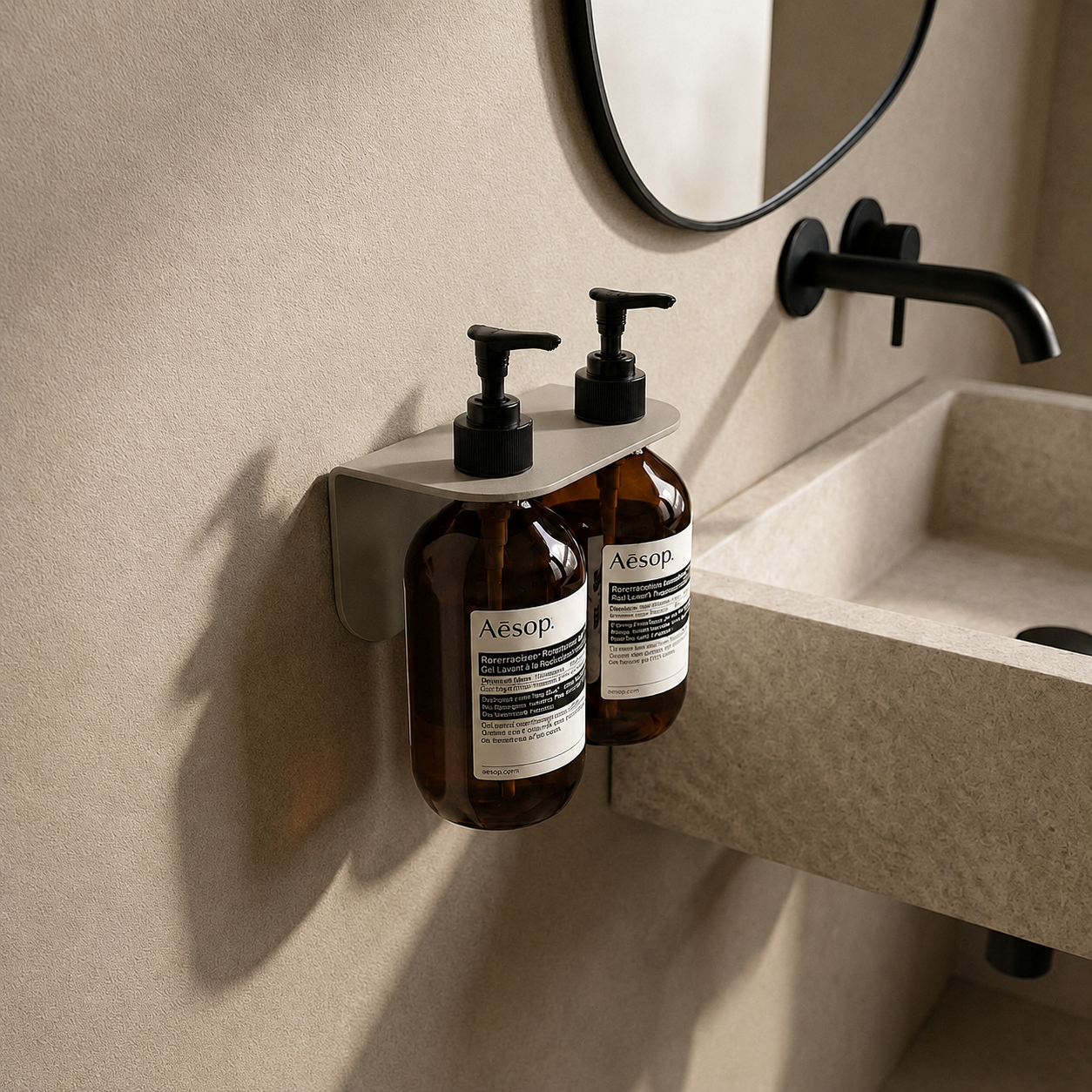 Aluminium Bottle Holder - Double