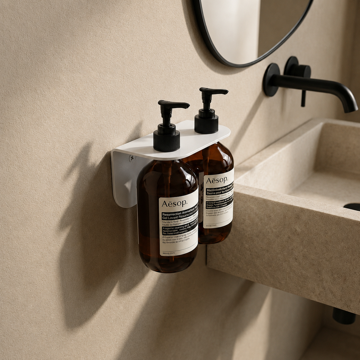 Aluminium Bottle Holder - Double