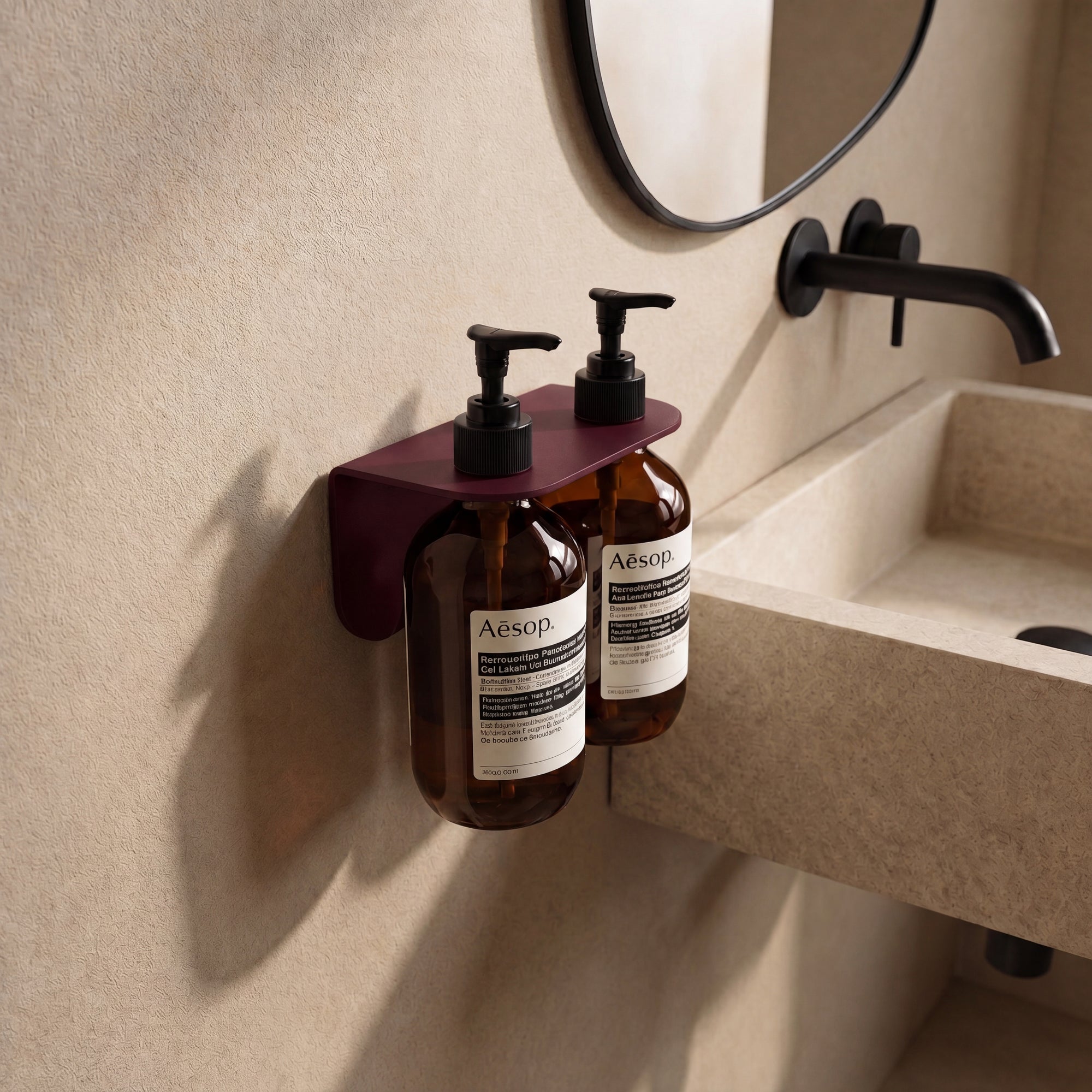 Aluminium Bottle Holder - Double