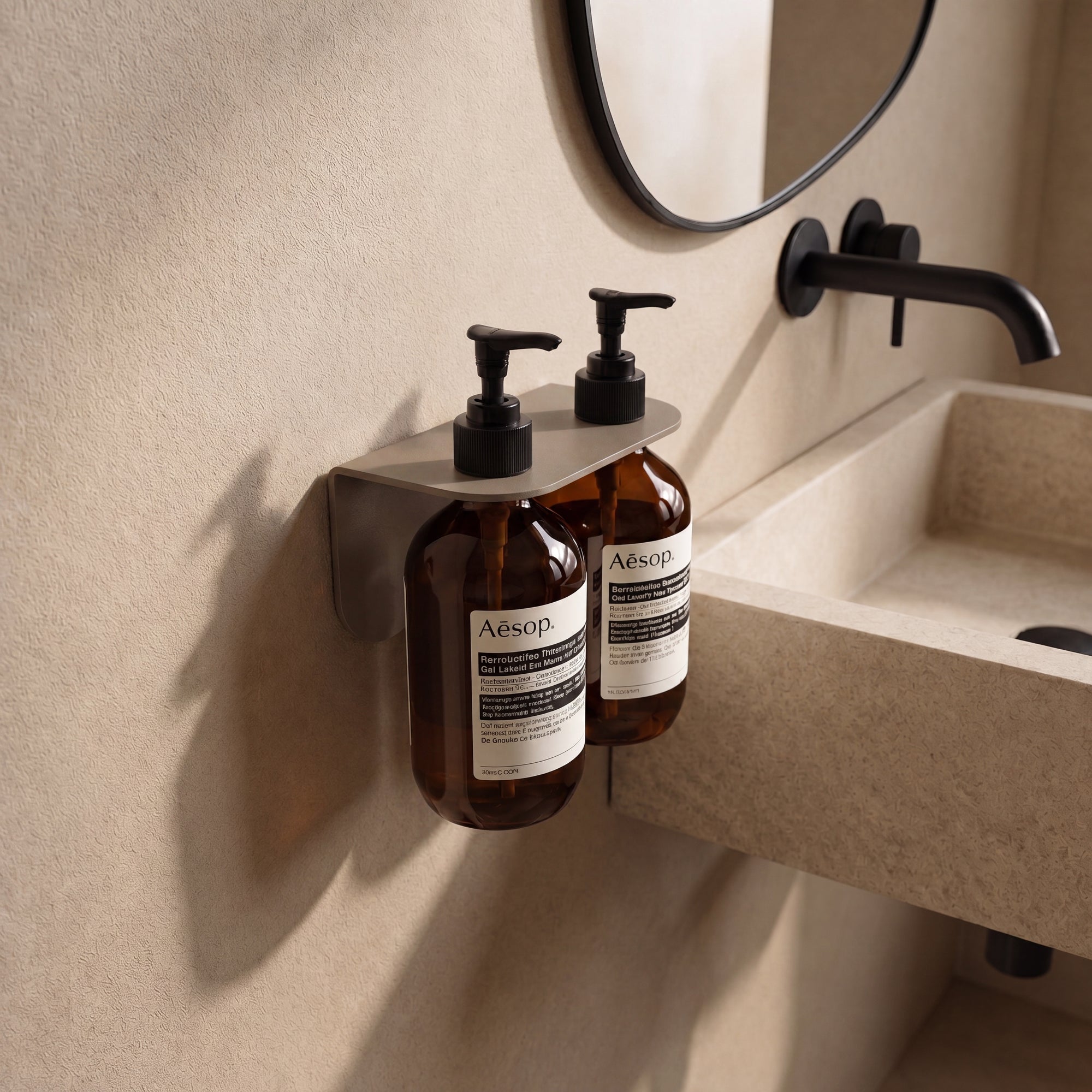 Aluminium Bottle Holder - Double